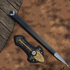 Handmade Aragorn's Replica King’s Sword: Flame of the West – Movie Inspired Wall Decor