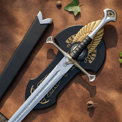 Handmade Aragorn's Replica King’s Sword: Flame of the West – Movie Inspired Wall Decor